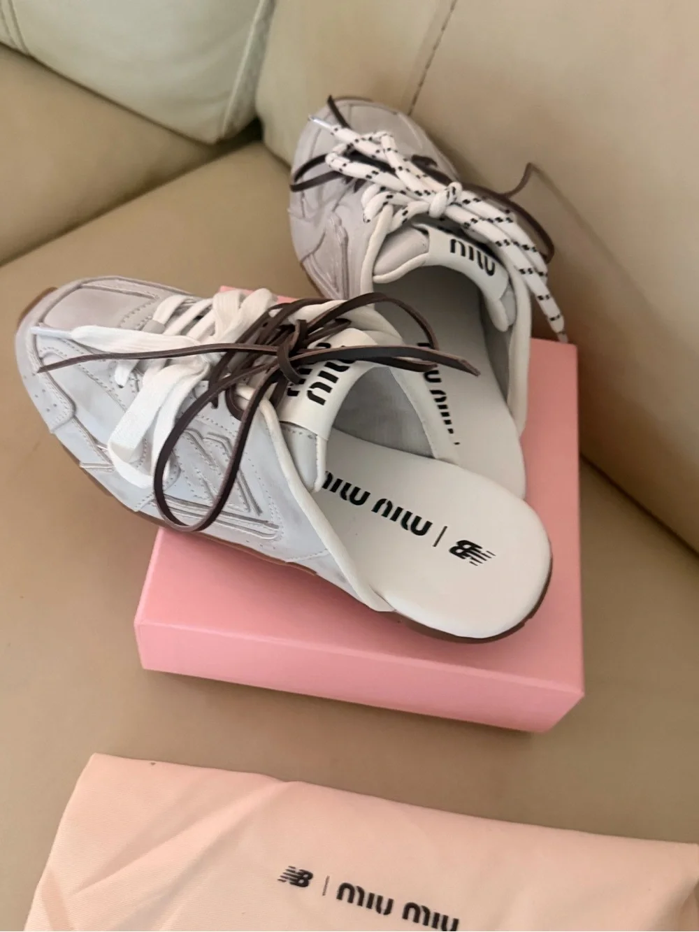 New balance / Miu Miu never worn . no box!